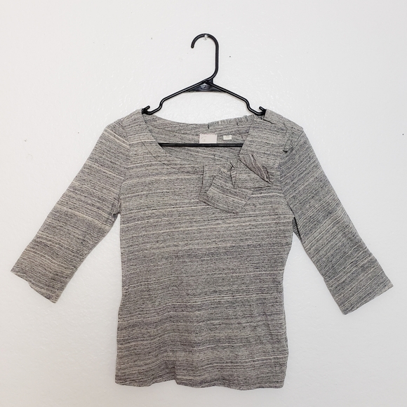 Anthropologie Postmark gray shoulder detail top - Picture 5 of 8